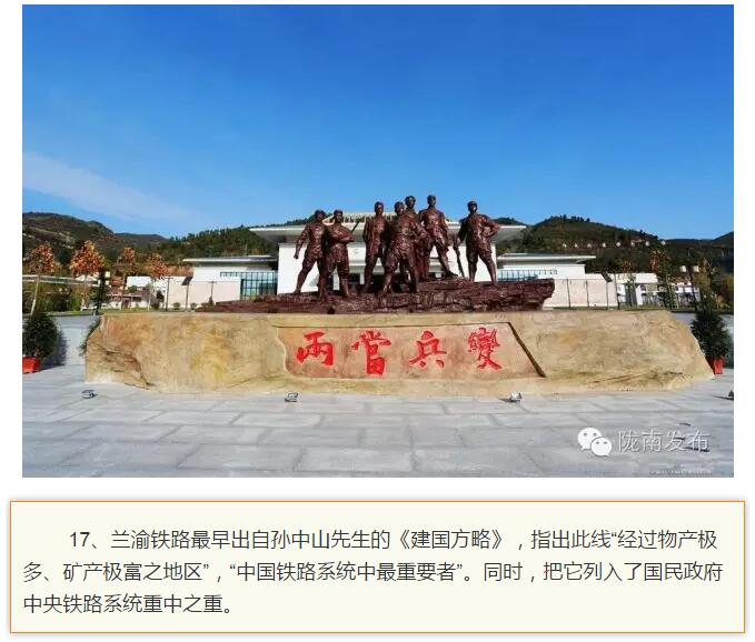 蘭渝鐵路最早由孫中山先生提出？在隴南，你不知道的事兒還有……