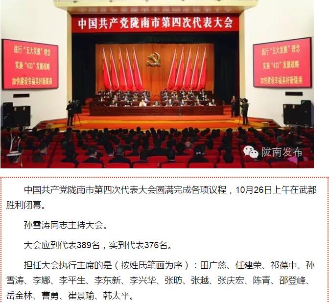 市第四次黨代會(huì)勝利閉幕！選出新一屆領(lǐng)導(dǎo)班子