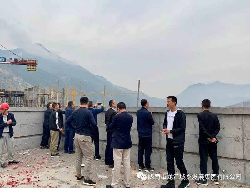 匠心傾注、喜封金頂——龍江?雙子座商住小區(qū)主體順利封頂