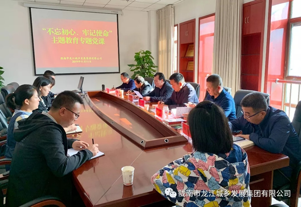 市龍江集團(tuán)開展“不忘初心、牢記使命”主題教育專題黨課